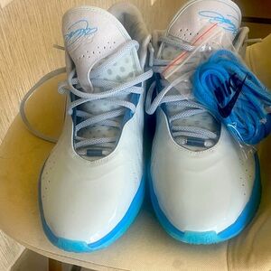 Nike Lebron 21  Light Gray and Blue Sneakers